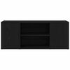 vidaXL TV Cabinet Black oak 100 x 35 x 40 cm Engineered wood