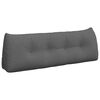 vidaXL Back Pillow Dark Grey 140 x 24 x 50 cm Fabric