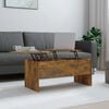 vidaXL Coffee Table Smoked Oak 102x50.5x46.5 cm Engineered Wood