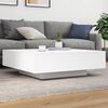 vidaXL Coffee Table White 100x100x31 cm Engineered Wood