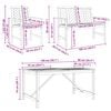 vidaXL Garden Dining Set 4 pcs Brown Solid acacia wood