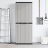 vidaXL Outdoor Storage Cabinet Grey and Black 65x37x165 cm PP