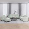 vidaXL 4 Piece Sofa Set Light Grey Velvet
