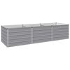 vidaXL Raised Garden Bed Grey 240 x 80 x 55 cm cold-rolled steel
