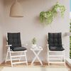 vidaXL Outdoor Cushion 2 pcs Black 100 x 50 x 7 cm