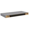 vidaXL Floating Wall Shelves 4 pcs Grey 50x23x3.8 cm MDF