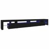 vidaXL TV Cabinet with LED Lights Black 290x36,5x40 cm