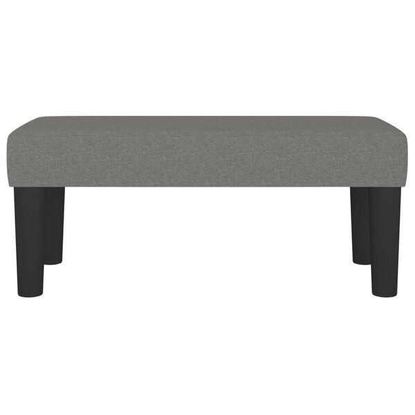 vidaXL Bench Dark Grey 70x30x30 cm Fabric