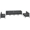 vidaXL 8 Piece Garden Lounge Set with Cushions Solid Pinewood
