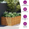 vidaXL Garden Raised Bed 479x100x69 cm Corten Steel