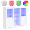 vidaXL Sideboards with LED Lights 3 pcs White Engineered Wood