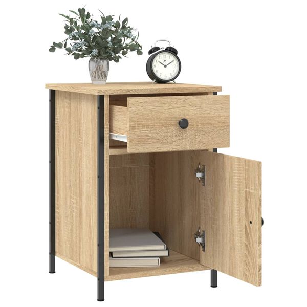vidaXL Bedside Cabinet Sonoma Oak 40x42x60 cm Engineered Wood