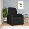 vidaXL Massage Chair Black Fabric