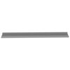 vidaXL Wall Shelves 2 pcs Grey 115x9x3 cm