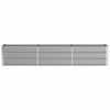 vidaXL Planter Light Grey 240 x 40 x 45 cm Steel