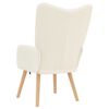 vidaXL Armchair Cream 62 x 67 x 95.5 cm Sherpa Fabric