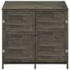 vidaXL Garden Shed Anthracite 102x52x112 cm Solid Wood Fir
