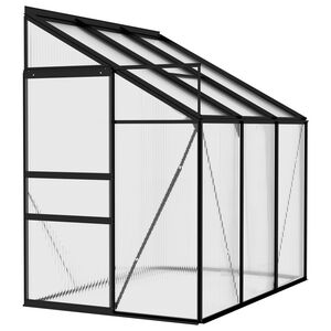 vidaXL Greenhouse Anthracite Aluminium 3.8 m&sup3;