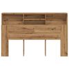 vidaXL Headboard Cabinet Artisan Oak 180x19x103.5 cm Engineered Wood