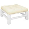 vidaXL Pallet Cushion Cream 70x70x12 cm Fabric