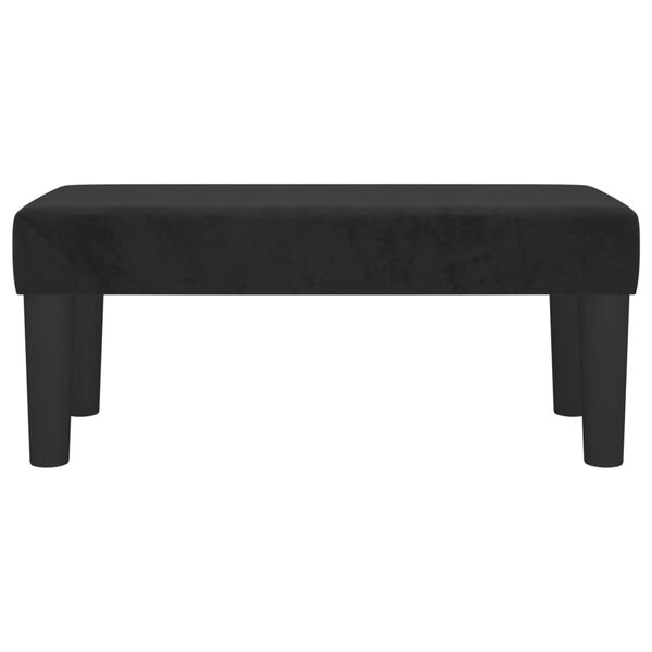 vidaXL Bench Black 70x30x30 cm Velvet
