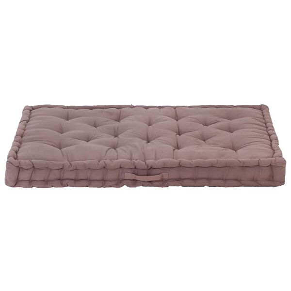 vidaXL Pallet Floor Cushion Cotton 120x80x10 cm Taupe