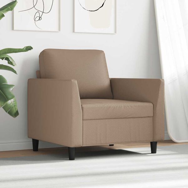 vidaXL Sofa Chair Cappuccino 60 cm Faux Leather