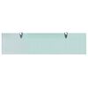 vidaXL Floating Shelves 2 pcs Glass 80x20 cm 8 mm