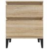 vidaXL Bedside Cabinets 2 pcs Sonoma Oak 40x35x50 cm
