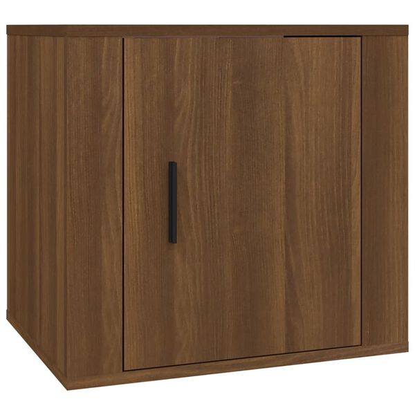 vidaXL Bedside Cabinet Brown Oak 50x39x47 cm