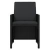 vidaXL 21 Piece Garden Dining Set with Cushions Black Poly Rattan