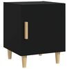 vidaXL Bedside Cabinets 2 pcs Black Engineered Wood