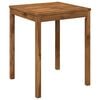vidaXL Garden Dinner Table Natural 60 x 60.5 x 75 cm Solid Acacia Wood
