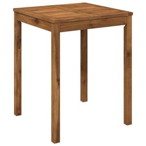 vidaXL Garden Dinner Table Natural 60 x 60.5 x 75 cm Solid Acacia Wood
