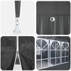 vidaXL Party Tent Anthracite 400 x 400 x 266 cm Polyethylene