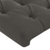 vidaXL Headboards Dark Grey 160x7x78/88 cm Velvet
