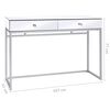 vidaXL Mirrored Console Table Steel and Glass 107x33x77 cm