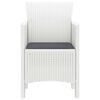 vidaXL Garden Chair 2 pcs White 53 x 49 x 85 cm Polypropylene