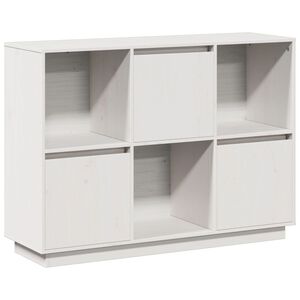 vidaXL Sideboard | White | Solid pine wood | Medium | Sideboard | Rectangular