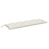 vidaXL Garden Bench Cushion Melange Cream 150x50x7 cm Fabric