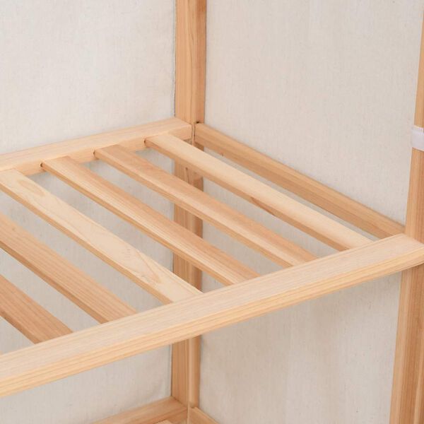vidaXL 3-Tier Clothes Wardrobe 79x40x170 cm