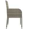 vidaXL Garden Chairs with Cushions 4 pcs Poly Rattan Grey