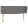 vidaXL Headboard with Ears Dark Grey 147 cm Fabric