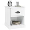 vidaXL Bedside Cabinets 2 pcs High Gloss White 39x39x47.5 cm Engineered Wood