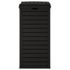 vidaXL Outdoor Garbage Bin Black 41x41x86 cm Polypropylene