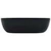 vidaXL Wash Basin 45.5x32x13 cm Ceramic Black
