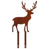 vidaXL Garden Stake 23 x 12 cm Weathering Steel Rusty