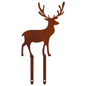 vidaXL Garden Stake 23 x 12 cm Weathering Steel Rusty