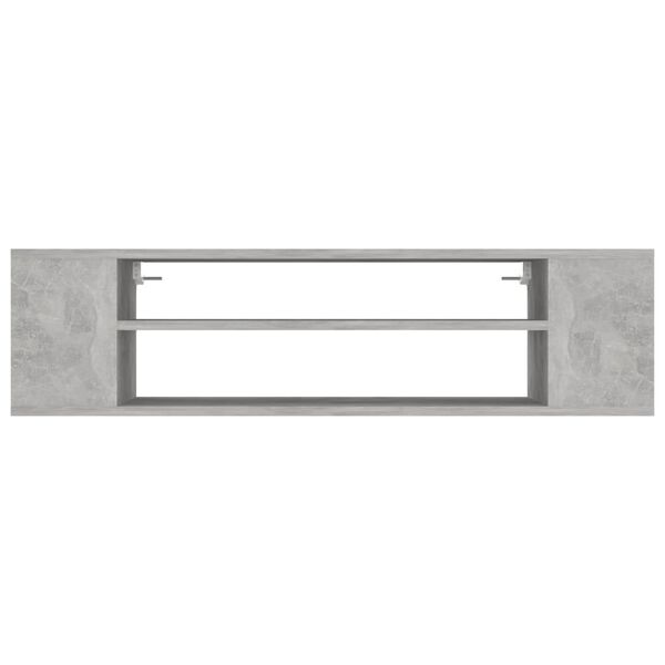 vidaXL Hanging TV Cabinet Concrete Grey 100x30x26.5 cm Engineered Wood