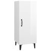 vidaXL Sideboard High Gloss White 34,5x34x90 cm Engineered Wood